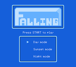 Falling (Homebrew) — Title screen